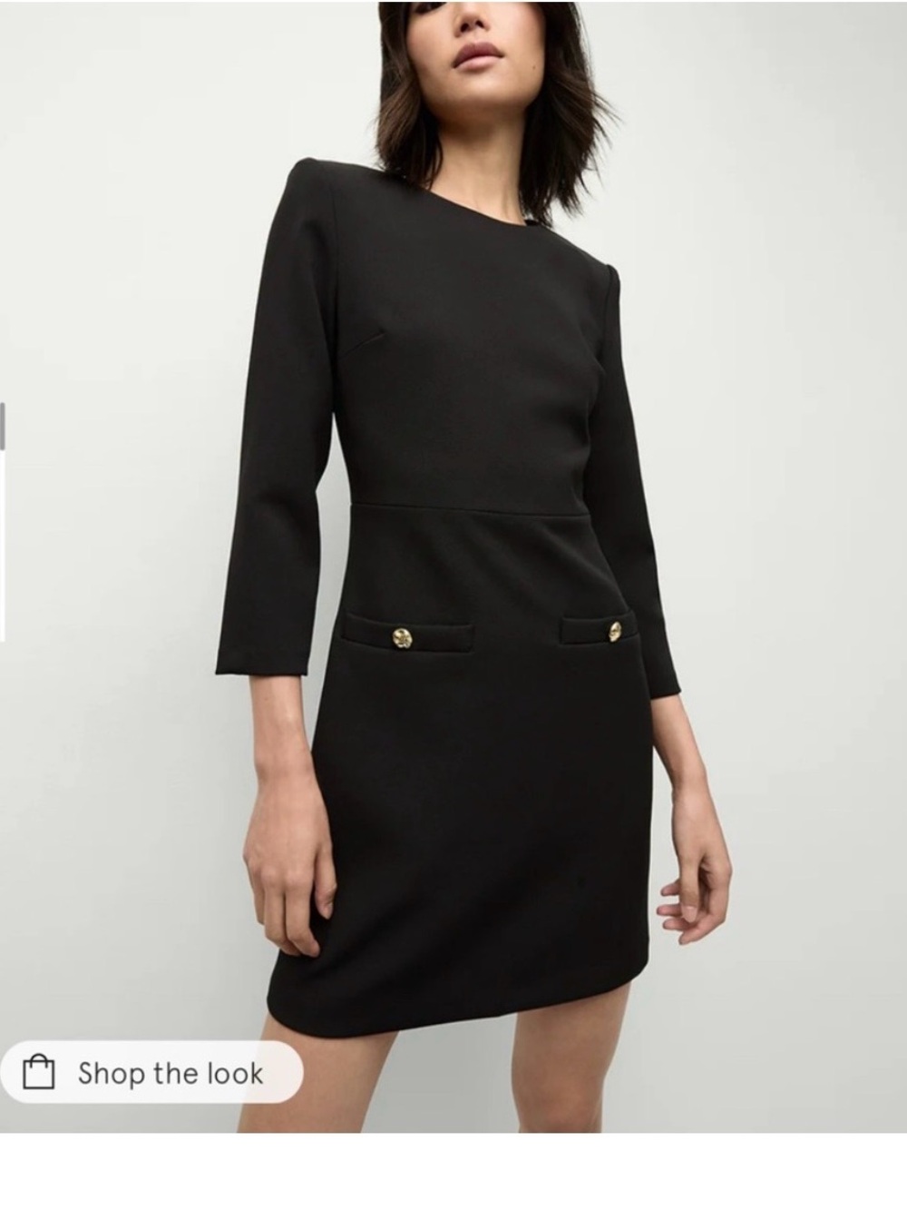 NWT Veronica Beard Channing Dress in Black with Tags